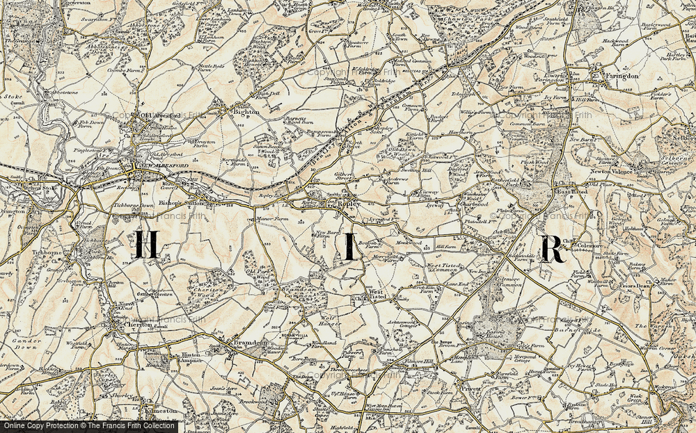 Old Map of Ropley, 1897-1900 in 1897-1900