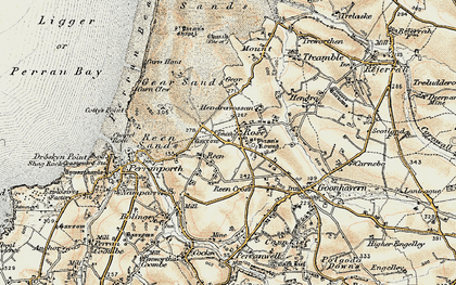 Old map of Rose in 1900