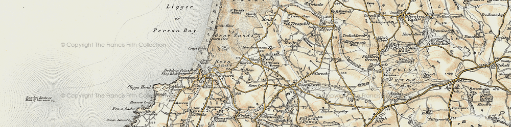 Old map of Rose in 1900