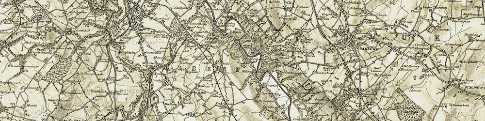 Old map of Rosebank in 1904-1905