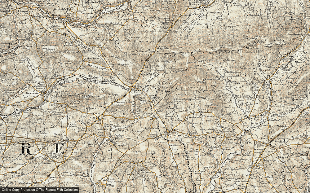 Old Map of Rosebush, 1901-1912 in 1901-1912