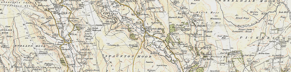 Old map of Rosedale Abbey in 1903-1904