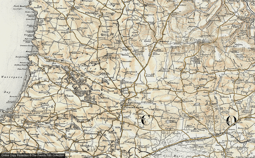 Old Map of Rosedinnick, 1900 in 1900