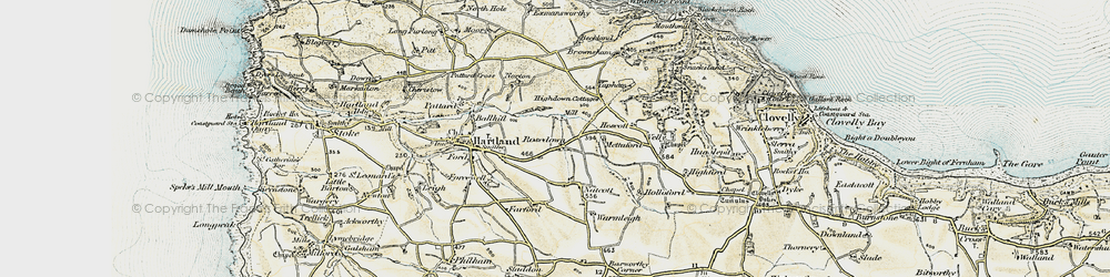 Old map of Rosedown in 1900