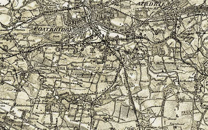 Old map of Rosehall in 1904-1905