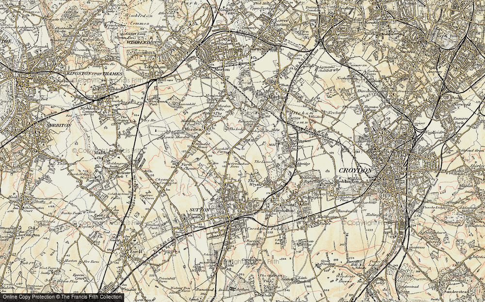 Old Map of Rosehill, 1897-1909 in 1897-1909