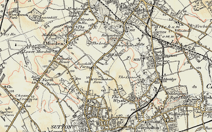 Old map of Rosehill in 1897-1909
