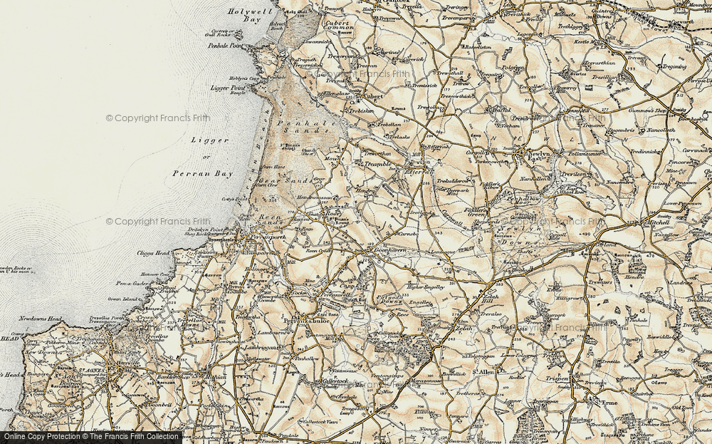 Old Map of Rosehill, 1900 in 1900