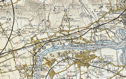 Old map of Rosehill in 1901-1903