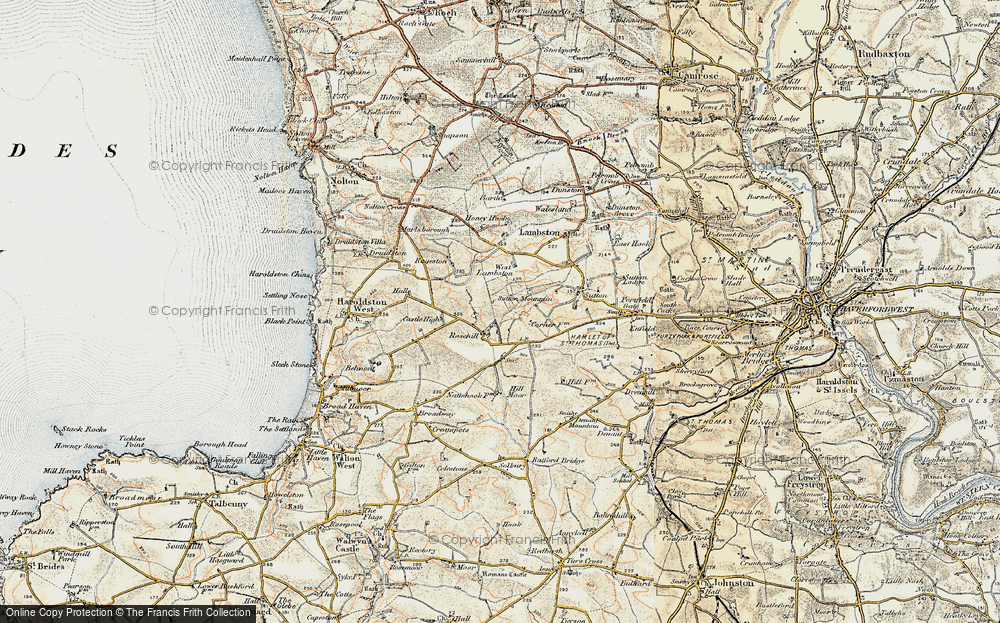 Old Map of Rosehill, 1901-1912 in 1901-1912