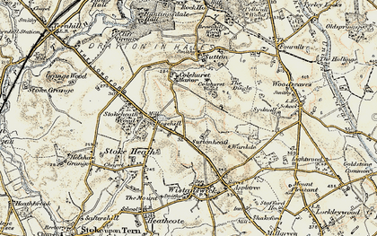 Old map of Rosehill in 1902