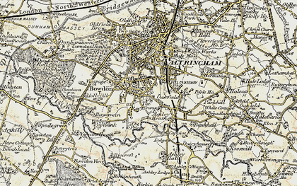 Old map of Rosehill in 1903