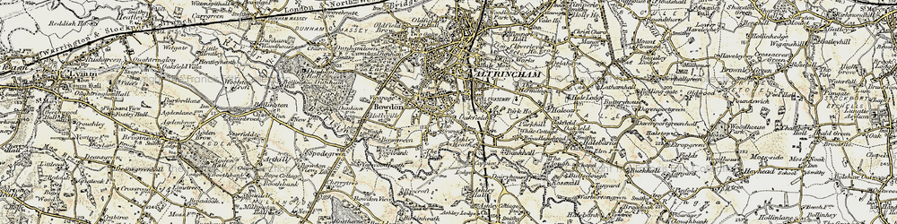 Old map of Rosehill in 1903