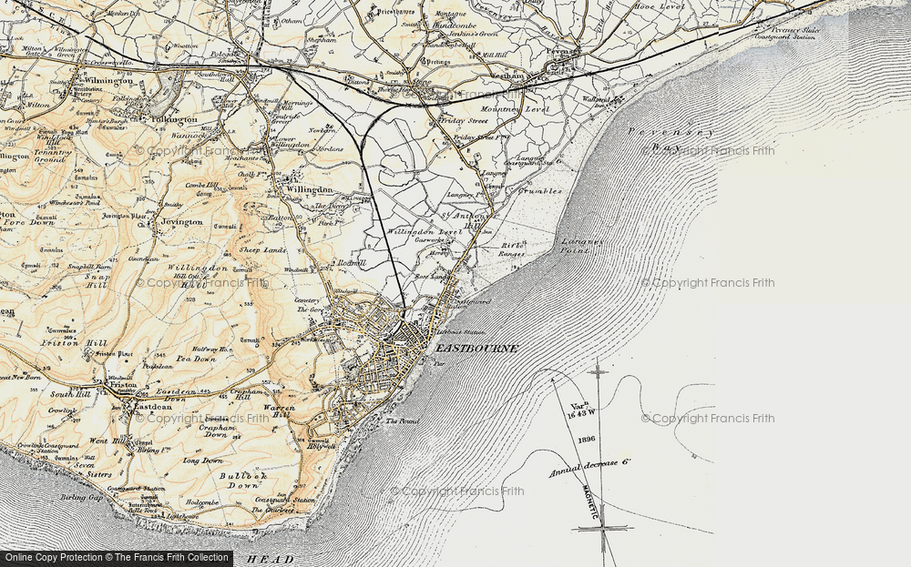 Old Map of Roselands, 1898 in 1898