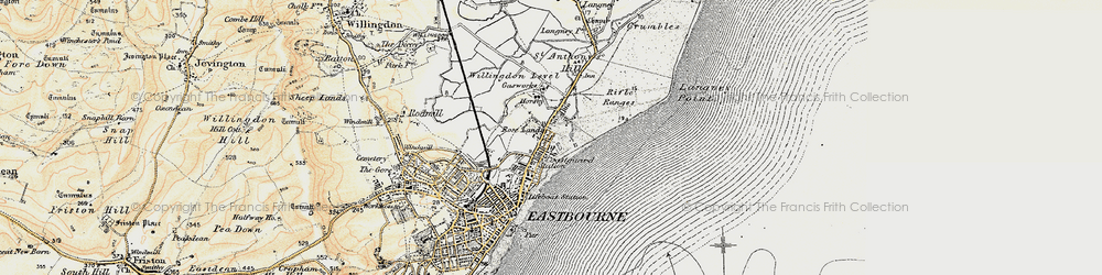Old map of Roselands in 1898