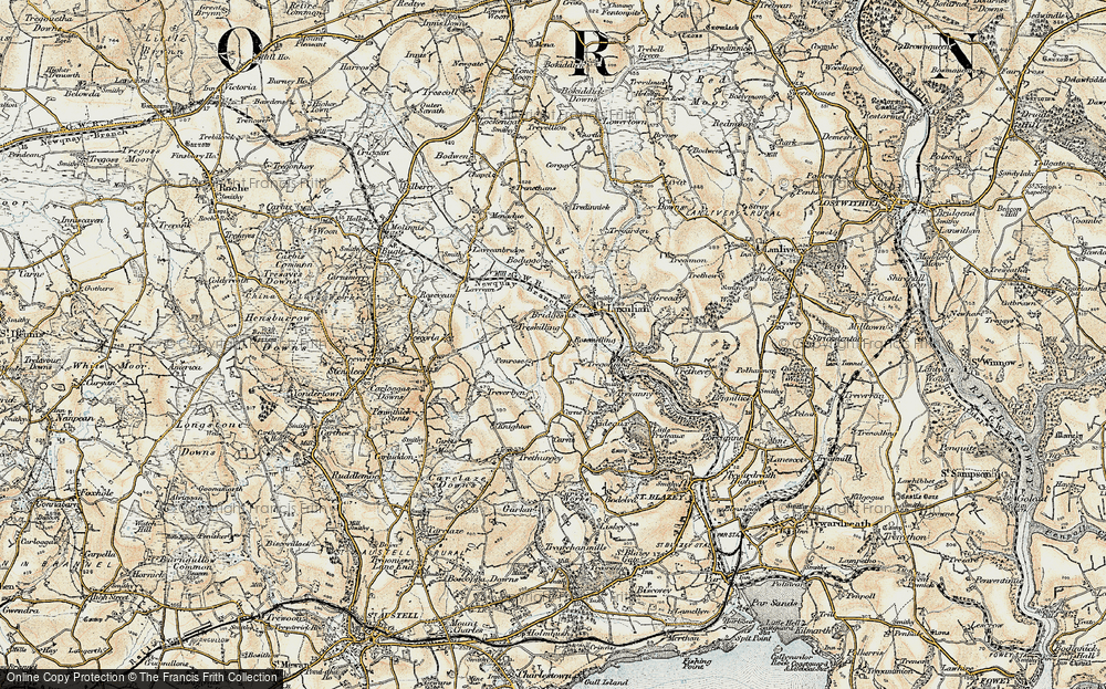 Old Map of Rosemelling, 1900 in 1900