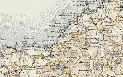 Old map of Rosemergy in 1900