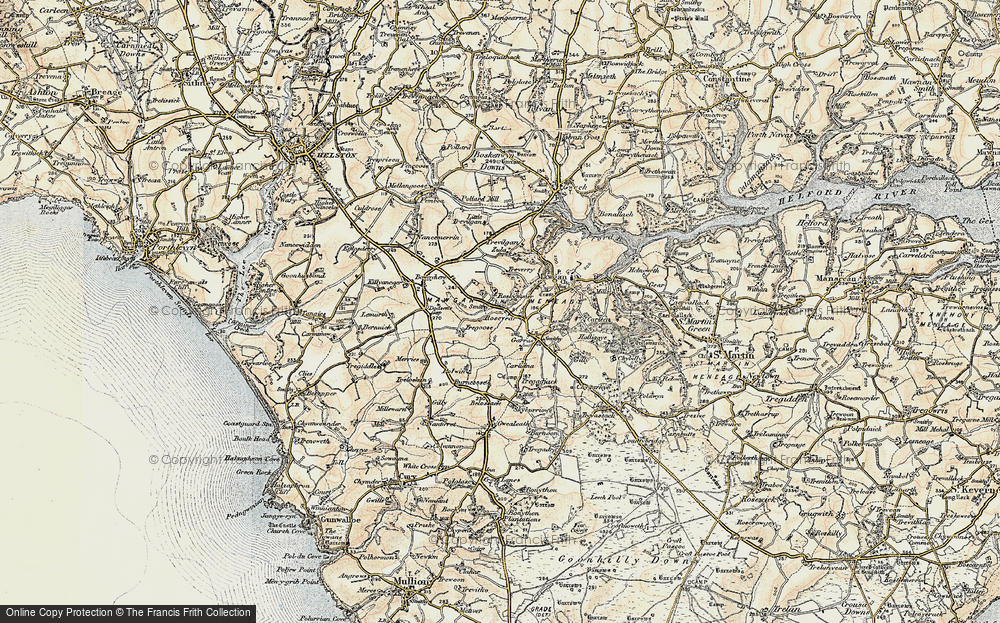 Old Map of Rosevear, 1900 in 1900