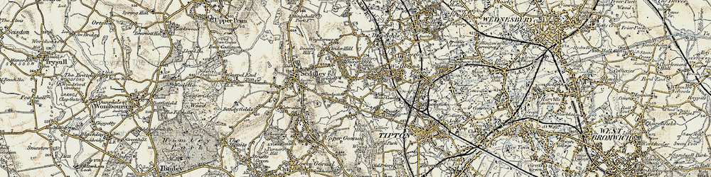 Old map of Roseville in 1902
