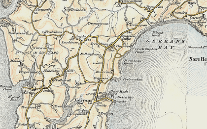 Old map of Rosevine in 1900