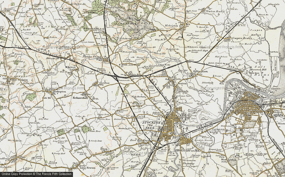Old Map of Roseworth, 1903-1904 in 1903-1904