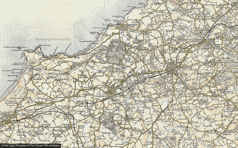 Old Map of Roskear Croft, 1900 in 1900