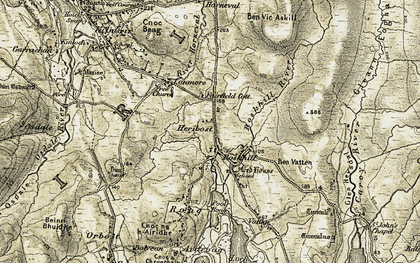 Old map of Roskhill in 1908-1911