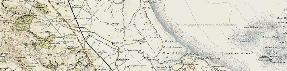 Old map of Wide Open in 1901-1903