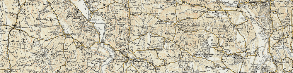 Old map of Ross Green in 1899-1902