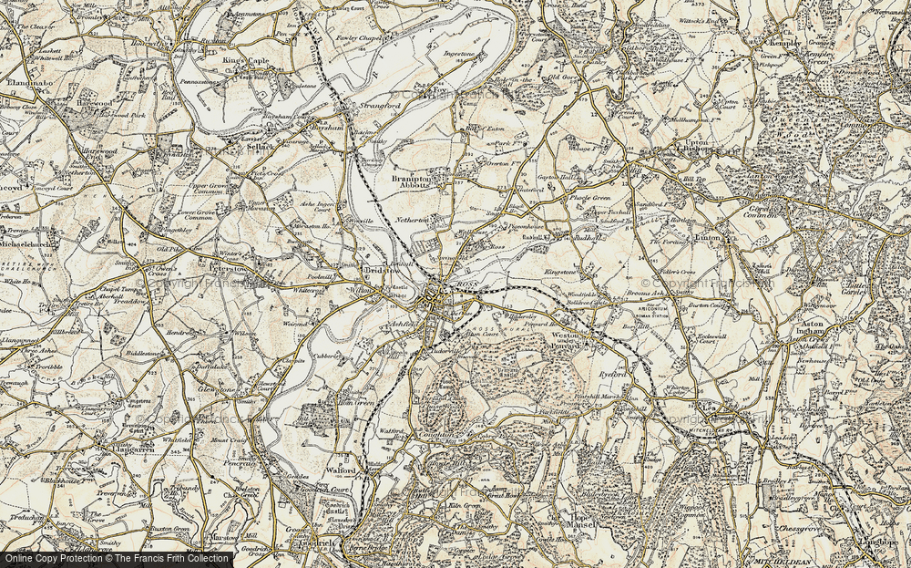 Old Map of Ross-on-Wye, 1899-1900 in 1899-1900