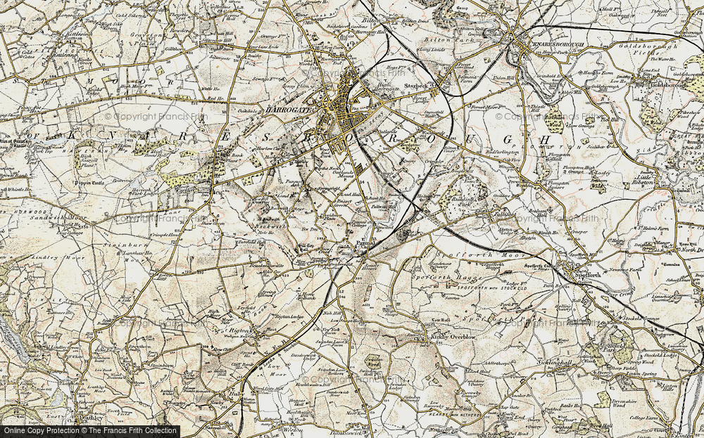 Old Map of Rossett Green, 1903-1904 in 1903-1904