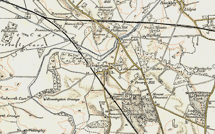 Old map of Rossington in 1903