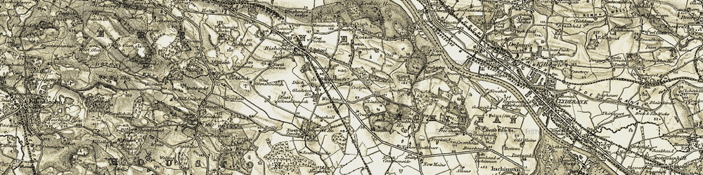 Old map of Barrangary in 1905-1906