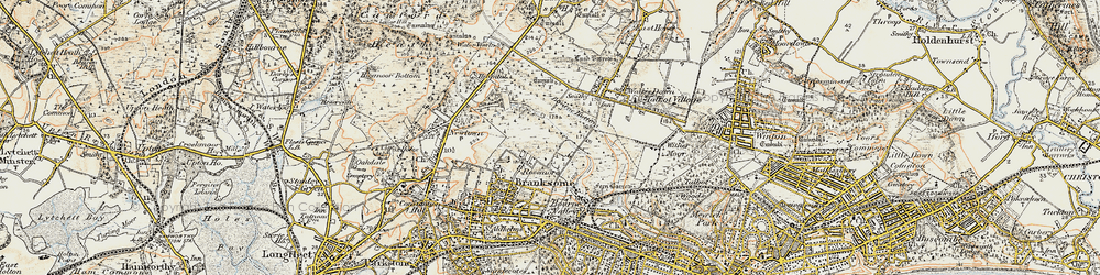 Old map of Rossmore in 1899-1909
