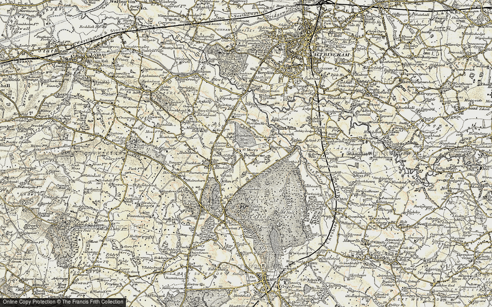 Old Map of Rostherne, 1902-1903 in 1902-1903