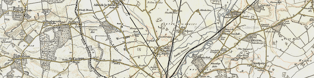 Old map of Rostholme in 1903