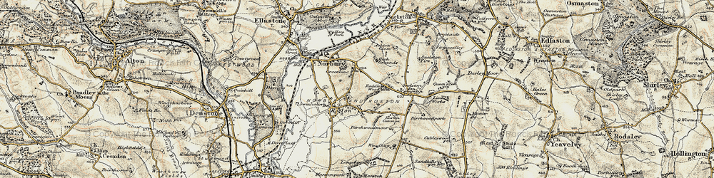 Old map of Birchwoodmoor in 1902