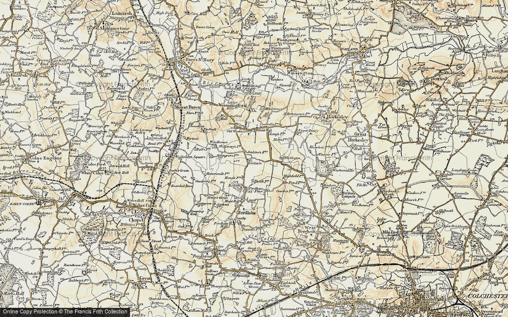 Old Map of Rotchfords, 1898-1899 in 1898-1899