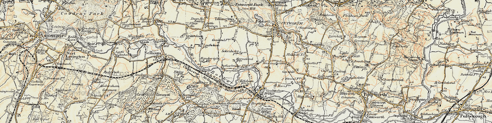 Old map of Rotherbridge in 1897-1900