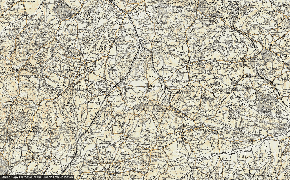 Old Map of Rotherfield, 1898 in 1898
