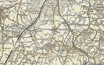 Old map of Rotherfield in 1898