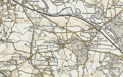 Old map of Rothwell Haigh in 1903