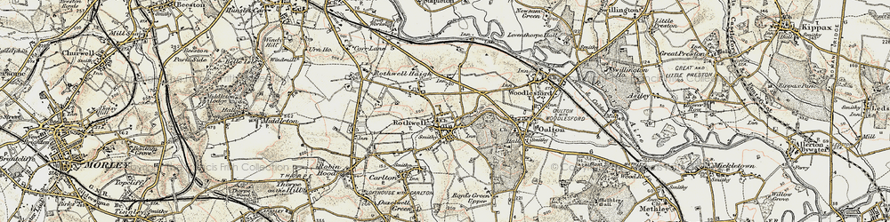 Old map of Rothwell Haigh in 1903