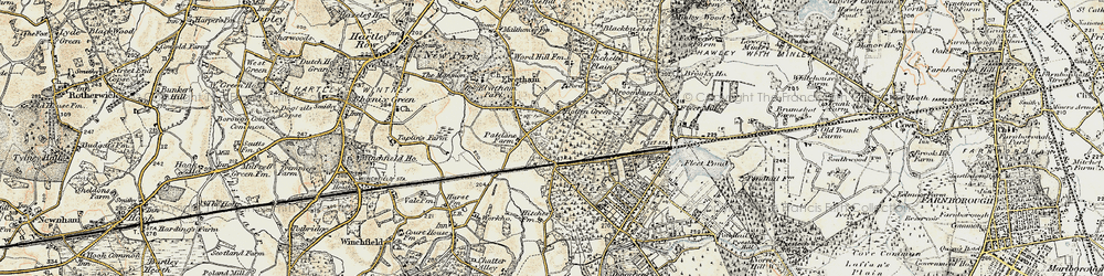 Old map of Lichett Plain in 1897-1909