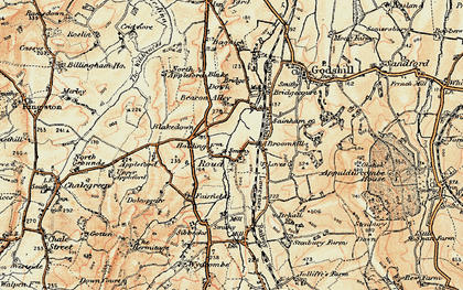 Old map of Bleak Down in 1899