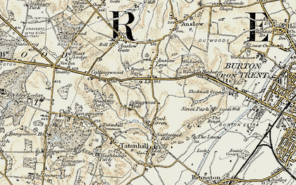 Old map of Rough Hay in 1902
