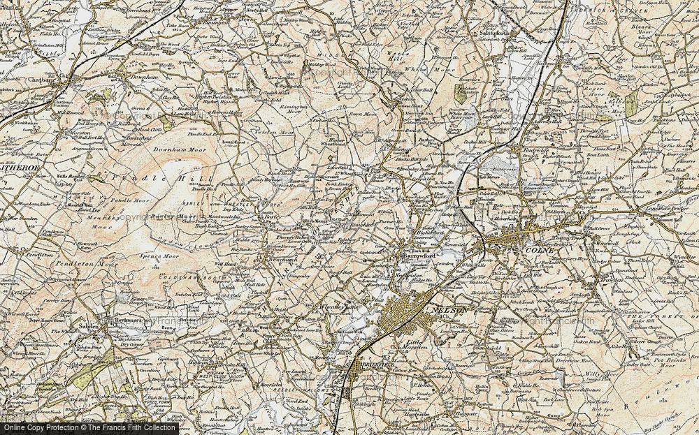 Old Map of Roughlee, 1903-1904 in 1903-1904