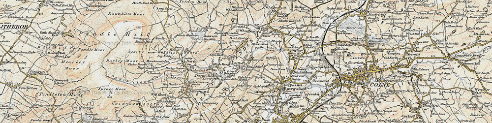 Old map of Roughlee in 1903-1904