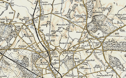Old map of Roughley in 1901-1902