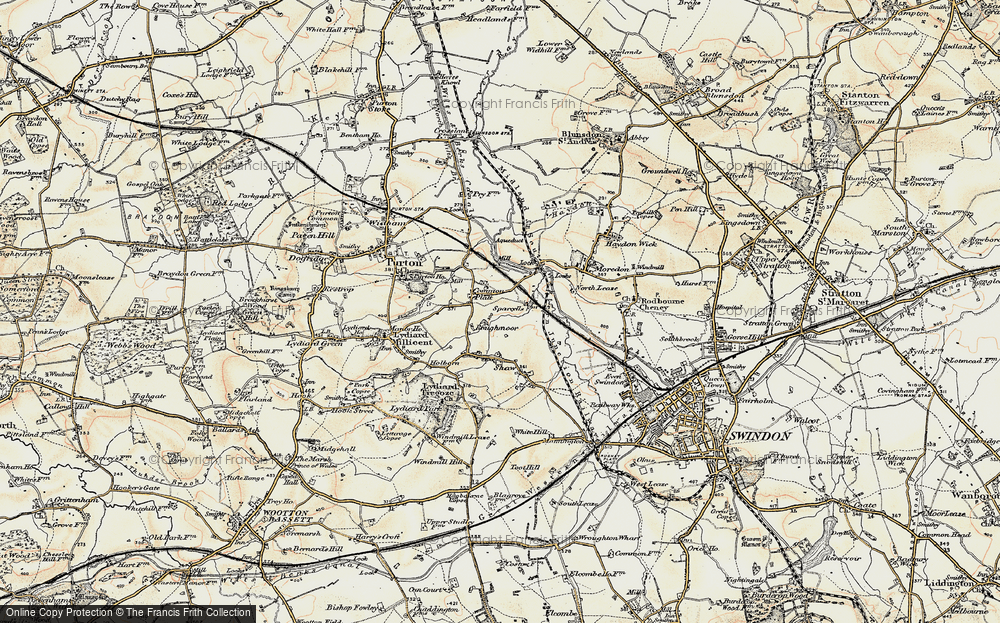 Old Map of Roughmoor, 1898-1899 in 1898-1899